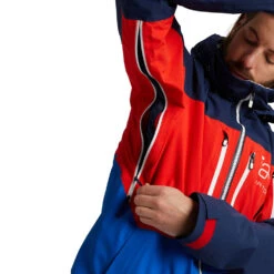Burton [ak] Gore-Tex Swash Snowboardjacke Dress Blue/Flame Scarlet/Lapis Blue Herren -Skiausrüstung Rabatte ak burton swash jacket dress blues 10001107 401 04 grosssZbKtPIIQs5mK