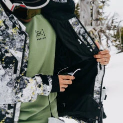 Burton [ak] Gore-Tex Swash Snowboardjacke Limeade Lichen Herren -Skiausrüstung Rabatte burton ak gore swash jacket 10001109964 07 gross