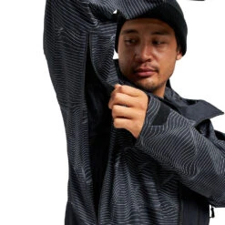 Burton [ak] Gore-Tex Cyclic Wintersportjacke Logo Lines Herren -Skiausrüstung Rabatte burton ak gore tex cyclic jacket 10002108004 02 gross