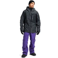 Burton [ak] Gore-Tex Cyclic Wintersportjacke Logo Lines Herren -Skiausrüstung Rabatte burton ak gore tex cyclic jacket 10002108004 05 gross