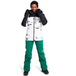 Burton [ak] Gore-Tex Embark Wintersportjacke True Black/Powder Pillows (Pow Pow) Damen -Skiausrüstung Rabatte burton ak gore tex embark jacket 10010108003 05 gross