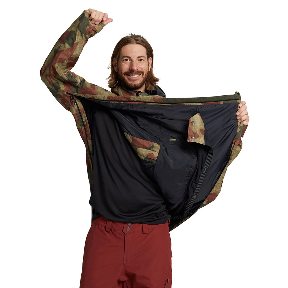 Burton [ak] Gore-Tex Velocity Wintersportjacke Martini Olive Telo Camo Herren – Bild 2