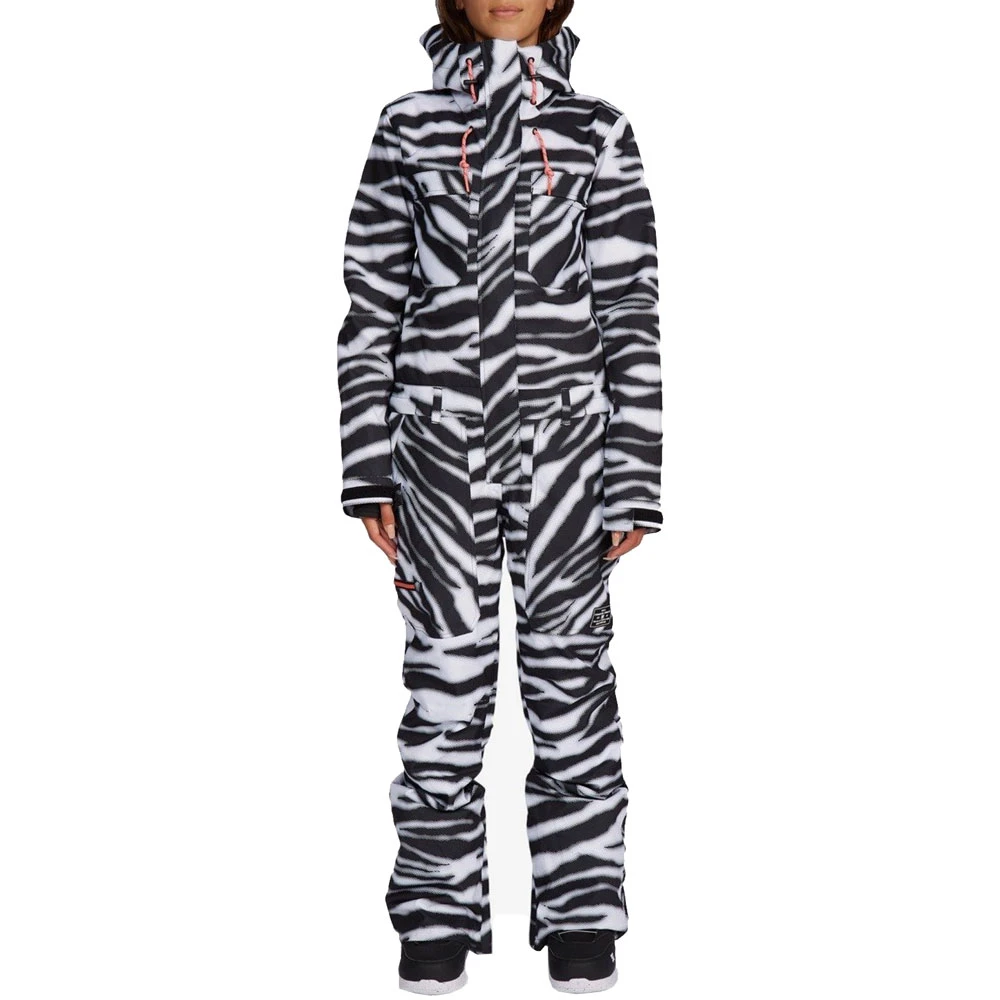 DC Vanguard Jumpsuit Schneeanzug Zebra White Damen 1 DC Vanguard Jumpsuit Schneeanzug Zebra White Damen
