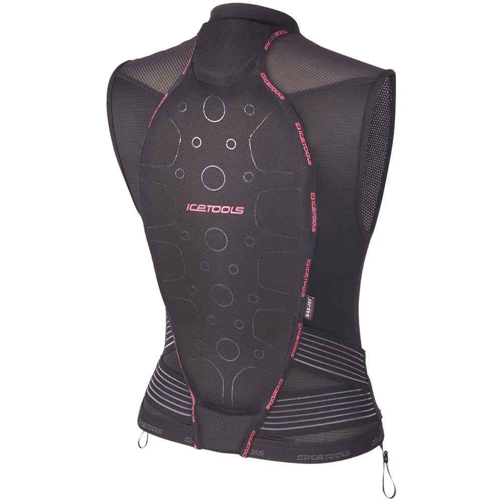 Icetools S-Lite Protektorweste Black/Coral Damen