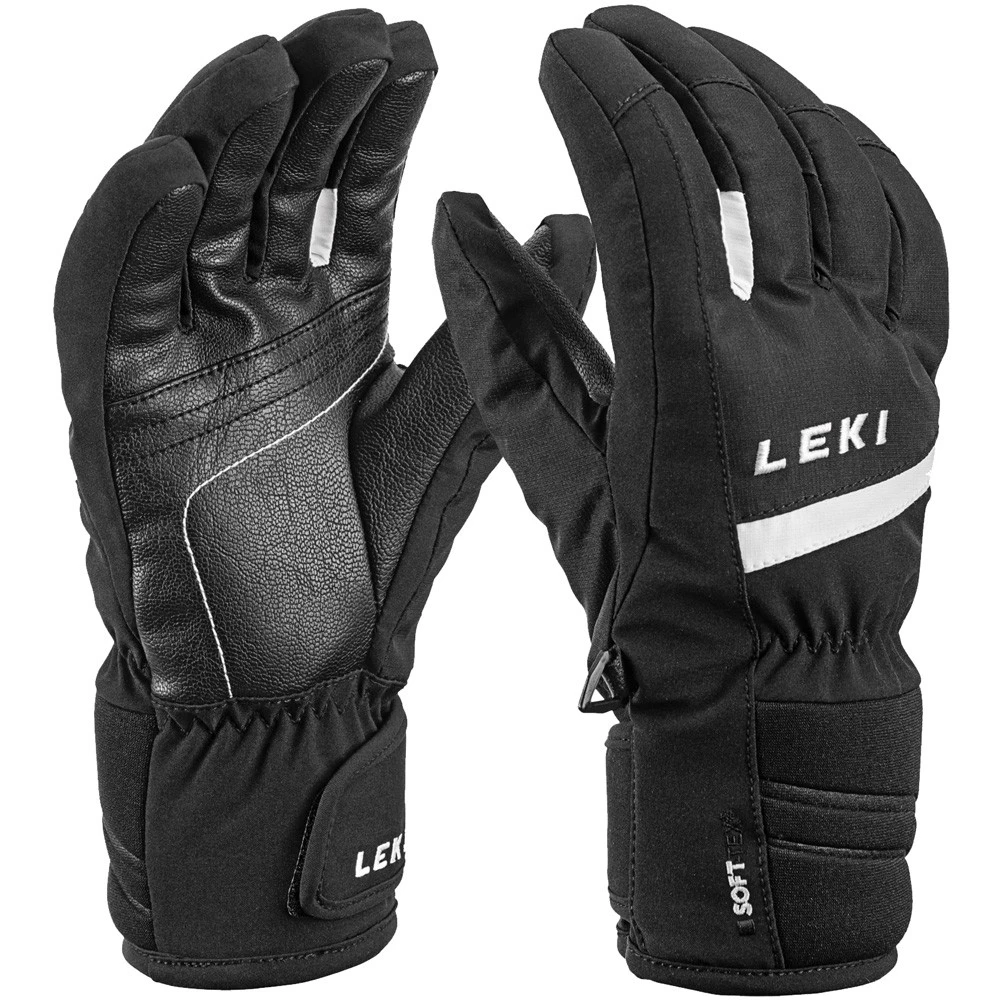 Leki Max Junior Skihandschuhe Black/White Kinder 1 Leki Max Junior Skihandschuhe Black/White Kinder