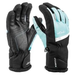 Leki Mia Junior Fingerhandschuhe Black/Mineral Grey Kinder