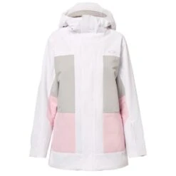 Oakley Beaufort RC Insulated Snowboardjacke White/Lunar Rock/Pink Flower Damen -Skiausrüstung Rabatte oakley beaufort rc insulated foa500280 9n8 05 gross4Zj8jDTCAJBX3