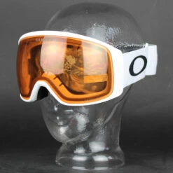 Oakley Flight Tracker XL Snowboardbrille Matte White Prizm Snow Persimmon Damen, Herren -Skiausrüstung Rabatte oakley flight tracker oo7104 12 04 gross