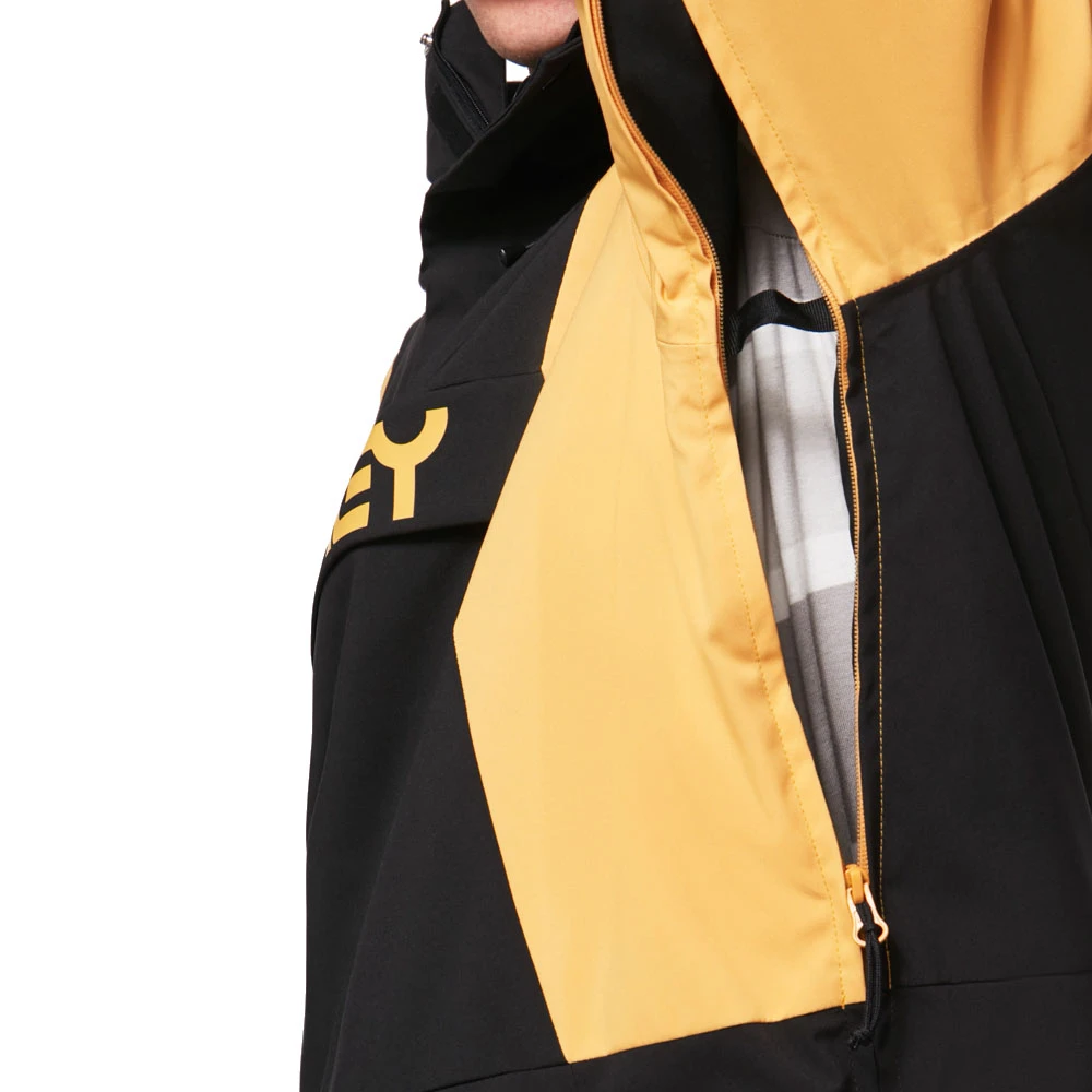 Oakley TNP Insulated Anorak Skiwindbreaker Blackout/Pure Gold Herren 3 Oakley TNP Insulated Anorak Skiwindbreaker Blackout/Pure Gold Herren – Bild 3
