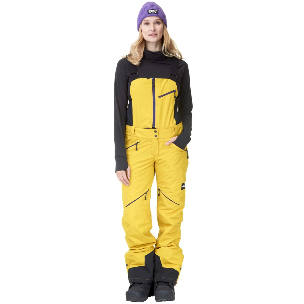 Picture Haakon Bib Skihose Mit Latz Safran Damen 1 Picture Haakon Bib Skihose Mit Latz Safran Damen