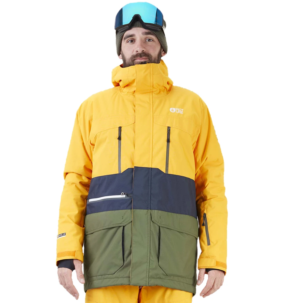 Picture Pure Snowboardjacke Yellow Dark Blue Herren 1 Picture Pure Snowboardjacke Yellow Dark Blue Herren