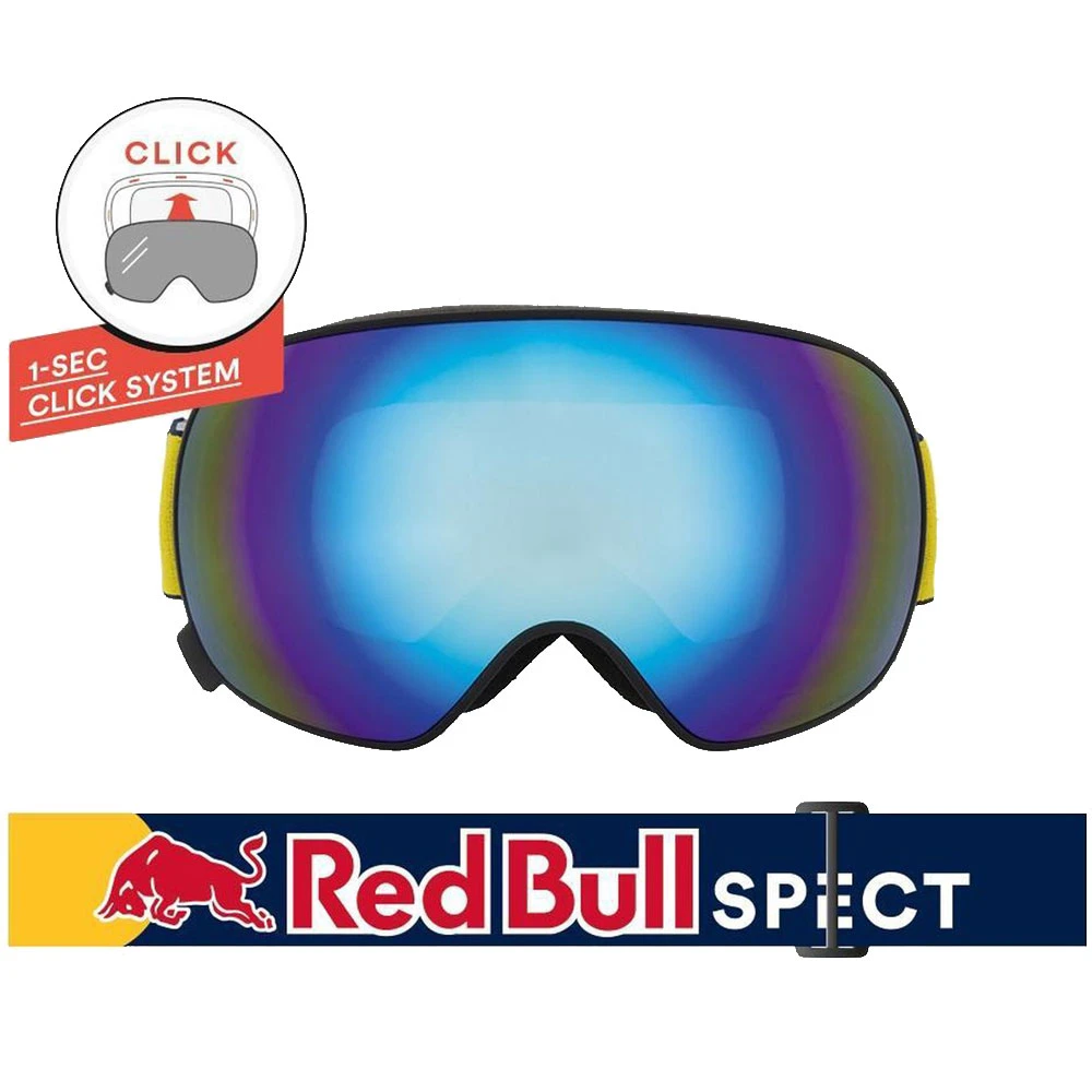 Red Bull SPECT Eyewear Magnetron Snowboard-Goggle Black/Blue Snow-Smoke + Cloudy Snoe Damen, Herren 2 Red Bull SPECT Eyewear Magnetron Snowboard-Goggle Black/Blue Snow-Smoke + Cloudy Snoe Damen, Herren – Bild 2