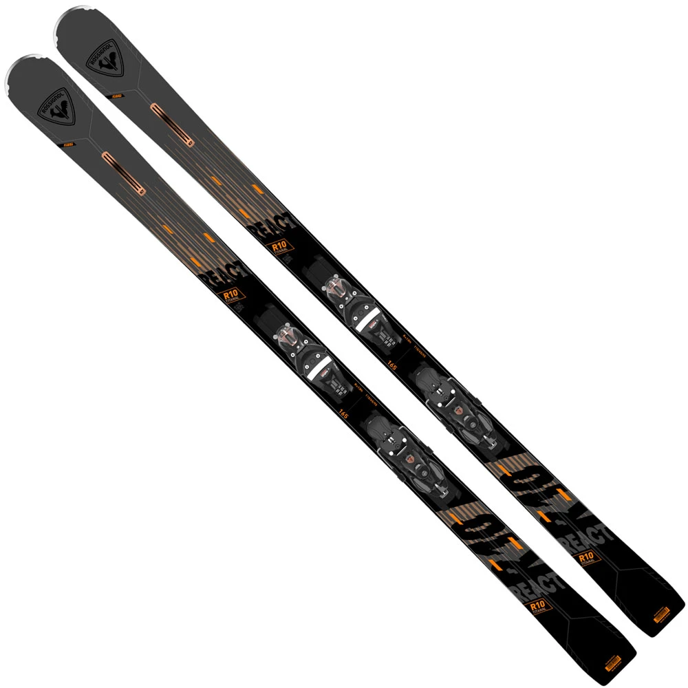 Rossignol React 10 TI Alpinski-Set Black/Orange Herren 1 Rossignol React 10 TI Alpinski-Set Black/Orange Herren