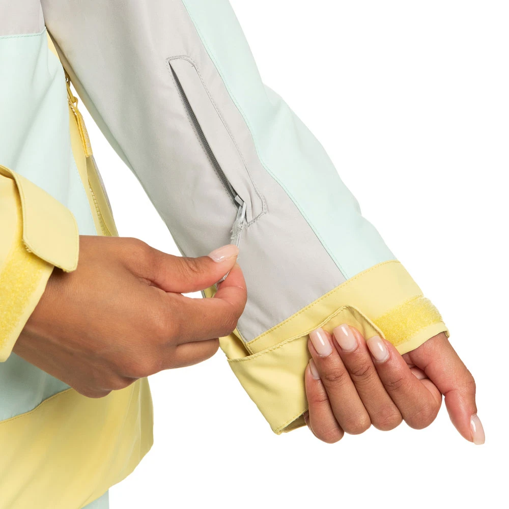 Roxy Ravine Skijacke Grey/Türkis Damen 2 Roxy Ravine Skijacke Grey/Türkis Damen – Bild 2