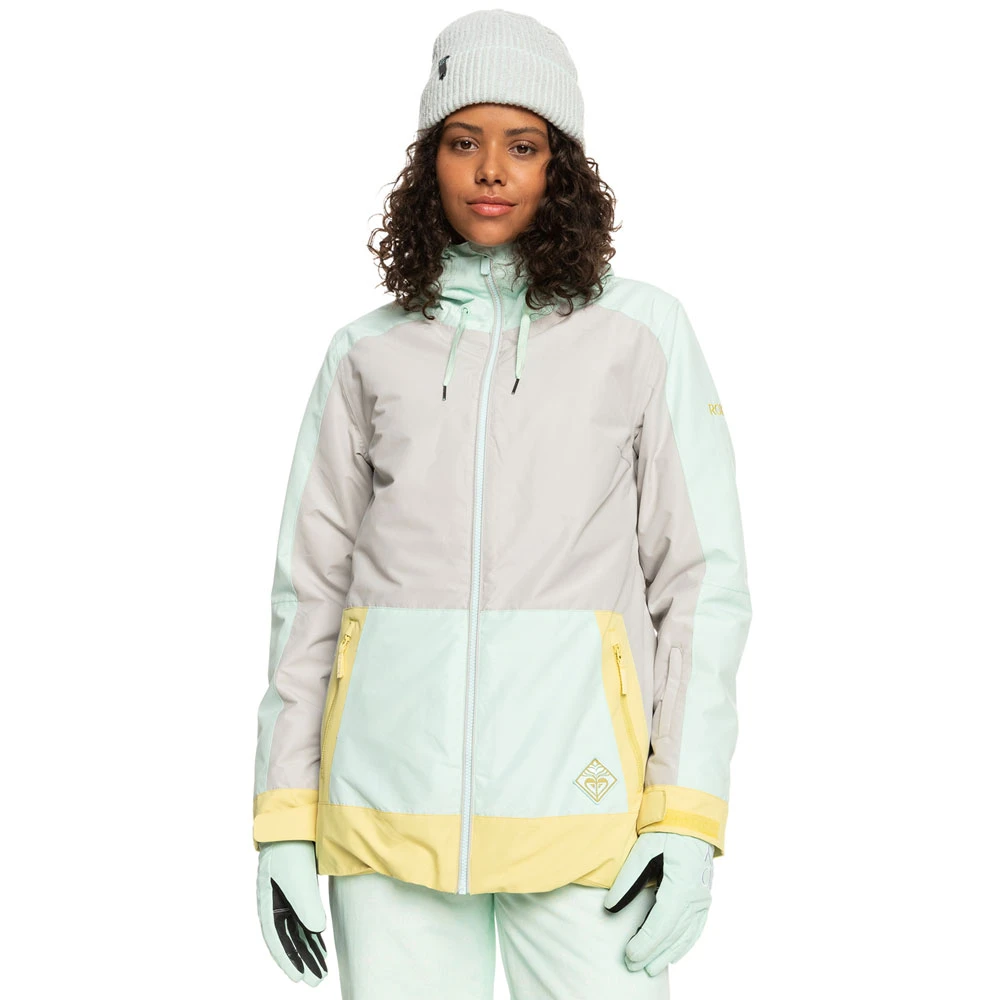 Roxy Ravine Skijacke Grey/Türkis Damen 1 Roxy Ravine Skijacke Grey/Türkis Damen