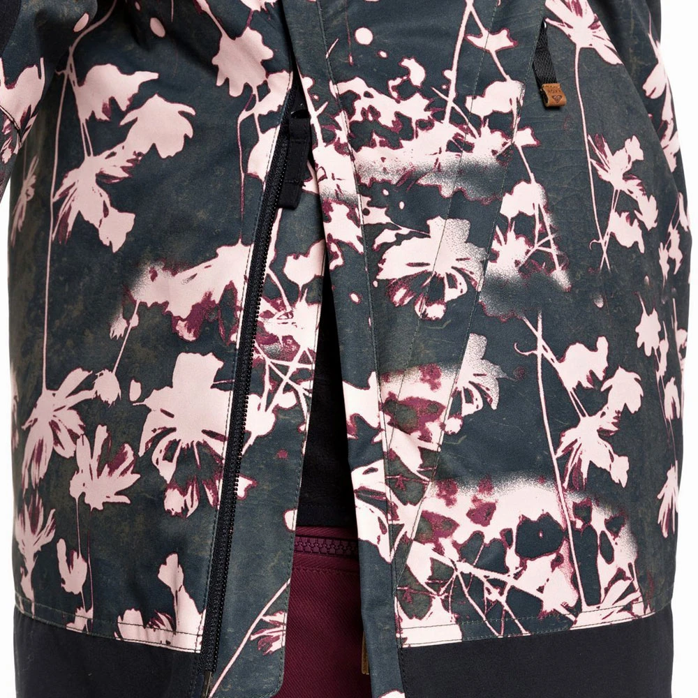 Roxy Shelter Skijacke True Black Poppy Damen 8 Roxy Shelter Skijacke True Black Poppy Damen – Bild 8