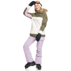 Roxy Shelter Skijacke Burnt Olive Damen -Skiausrüstung Rabatte roxy shelter jacket erjtj03327 gpz0 05 gross