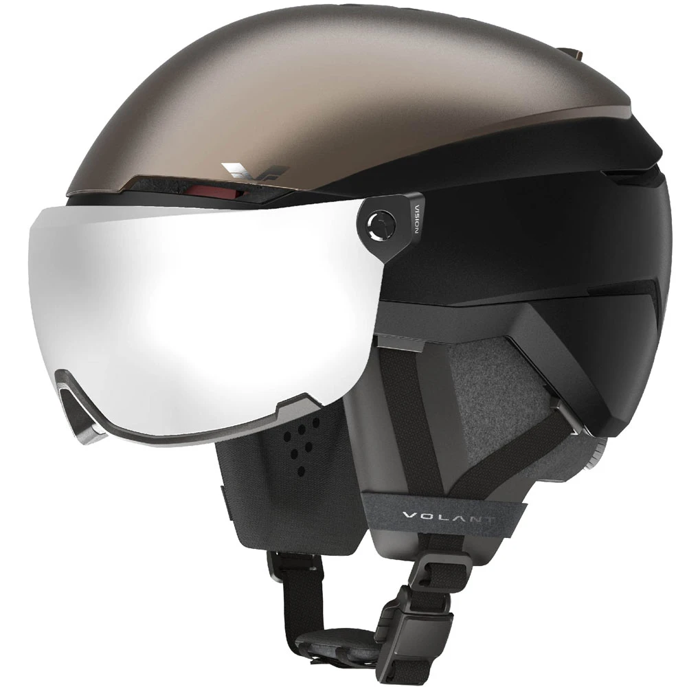 Volant Amid Visor HD Plus Snowboardhelm Mit Visier Champagne/Black Chrome Damen, Herren 1 Volant Amid Visor HD Plus Snowboardhelm Mit Visier Champagne/Black Chrome Damen, Herren