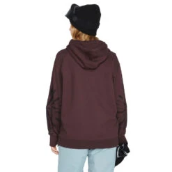 Volcom Costus Kapuzenpullover Black Plum Damen -Skiausrüstung Rabatte volcom costus pullover fleece h4152305 bpm 03 gross