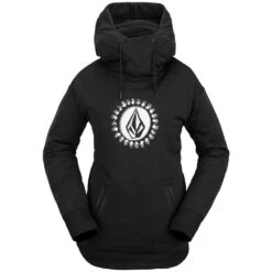 Skiausrüstung Rabatte 28 Volcom Spring Shred Kapuzensweatshirt Black Damen