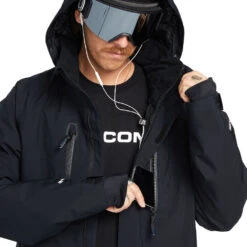 Volcom Stone Stretch Gore-Tex Skijacke Black Herren -Skiausrüstung Rabatte volcom stone stretch gore tex jacket g0652303 blk 05 gross